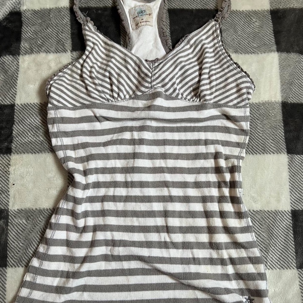 2000s striped tank top